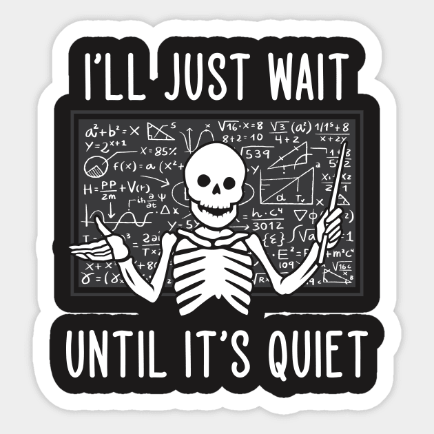 I'll Just Wait Until It's Quiet Sticker by redbarron